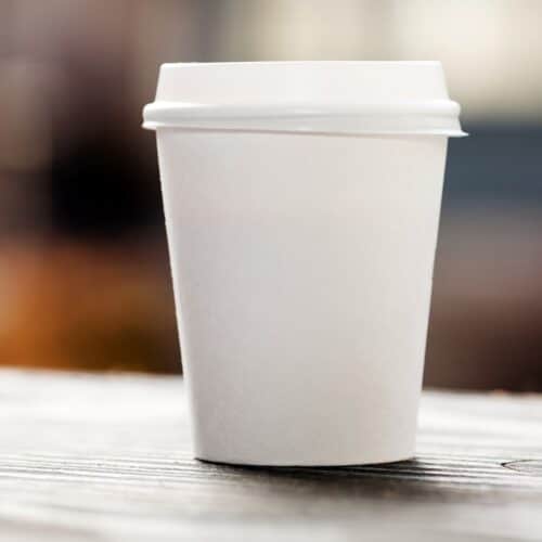 gobelets à cappuccino compostables à emporter