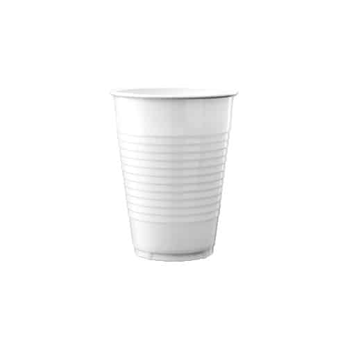 bicchieri economici compostabili per bevande calde e fredde bianchi