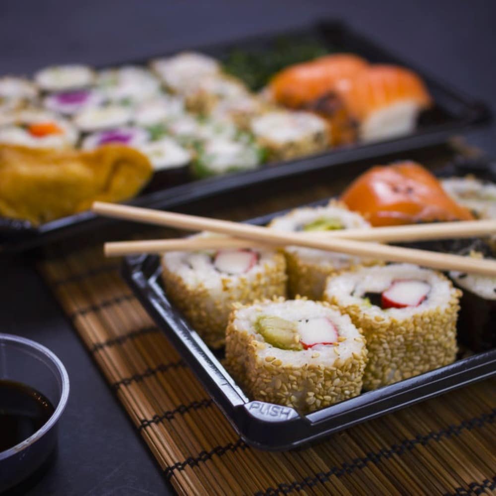 vaschette sushi compostabili