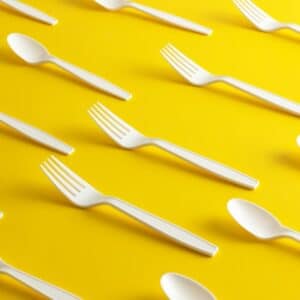cucchiai forchette usa e getta imbustate compostabili