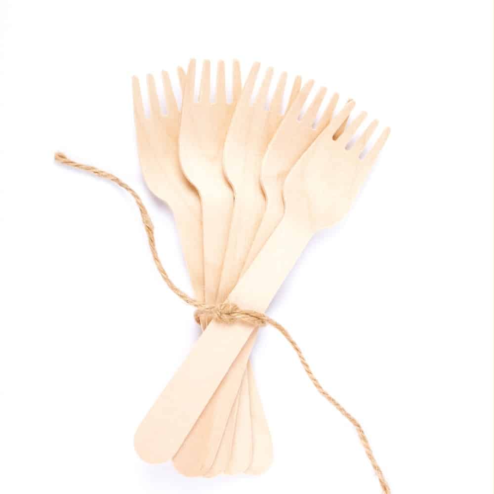 forchetta di legno ecologica