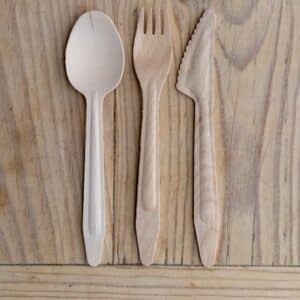 forchette in legno monouso biologiche