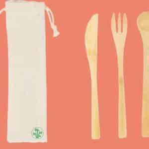 kit posate da viaggio ecologiche