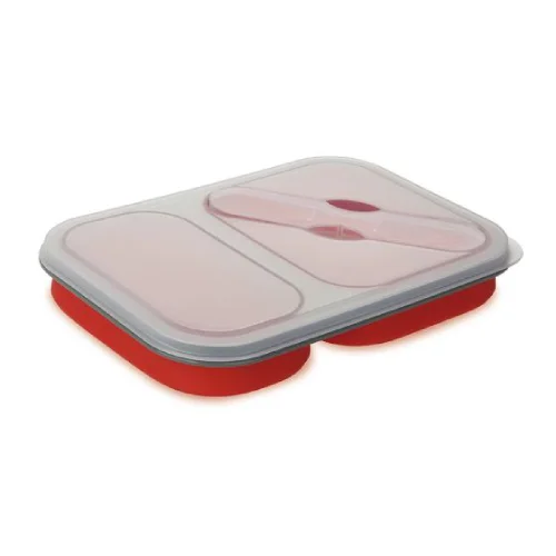 lunchbox in plastica con coperchio in silicone
