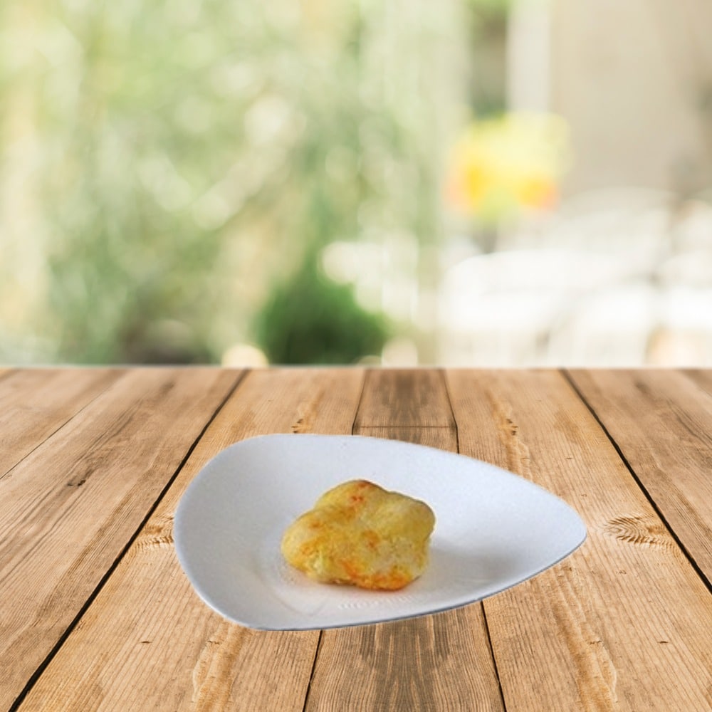 piattini triangolari bianchi compostabili