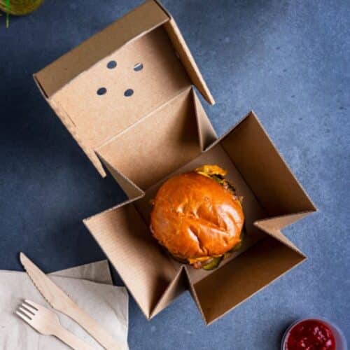 scatole per hamburger