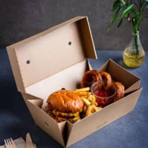scatole per hamburger contenitore doppio ecosostenibili