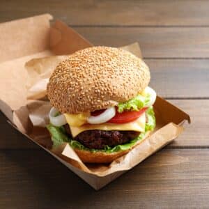scatole per hamburger da asporto