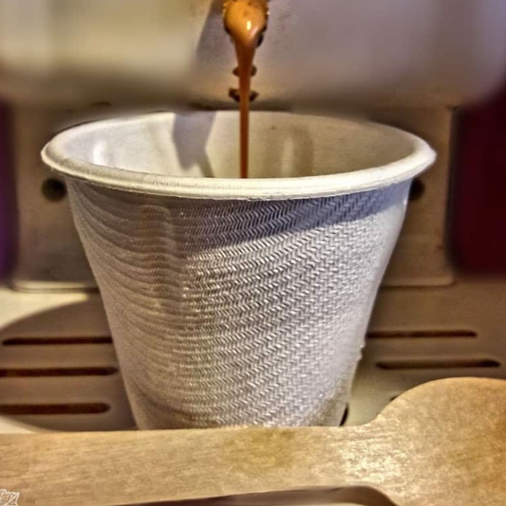 tazzina caffè biodegradabile monouso