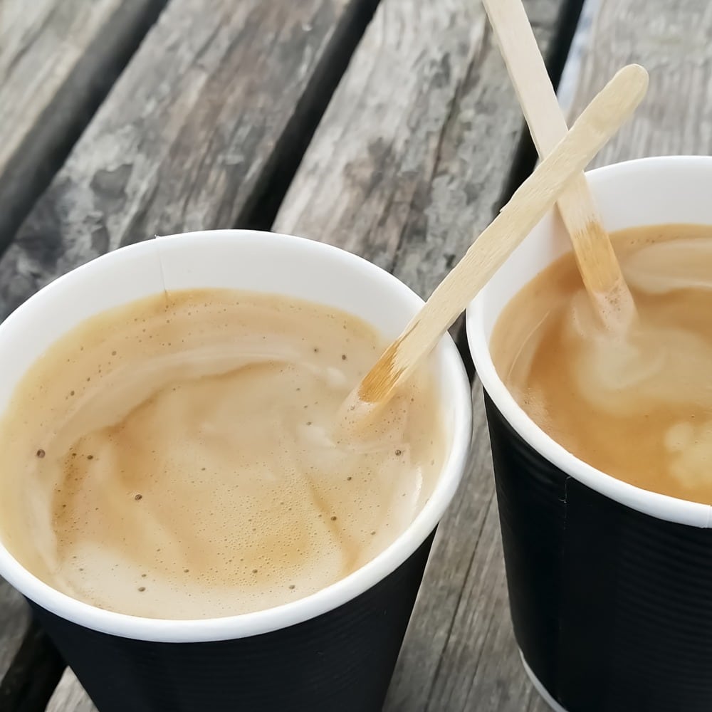 tazzine caffè biodegradabili nere usa e getta