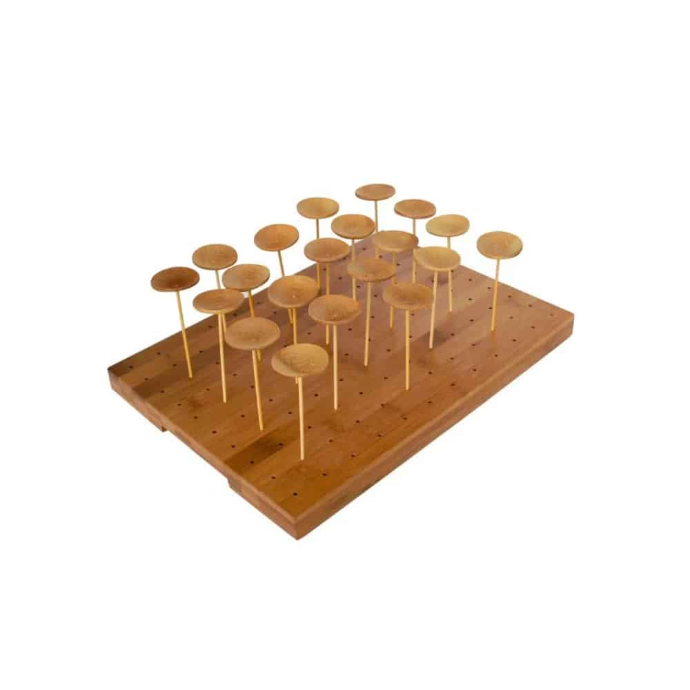 vassoio in legno per aperitivo ecologico