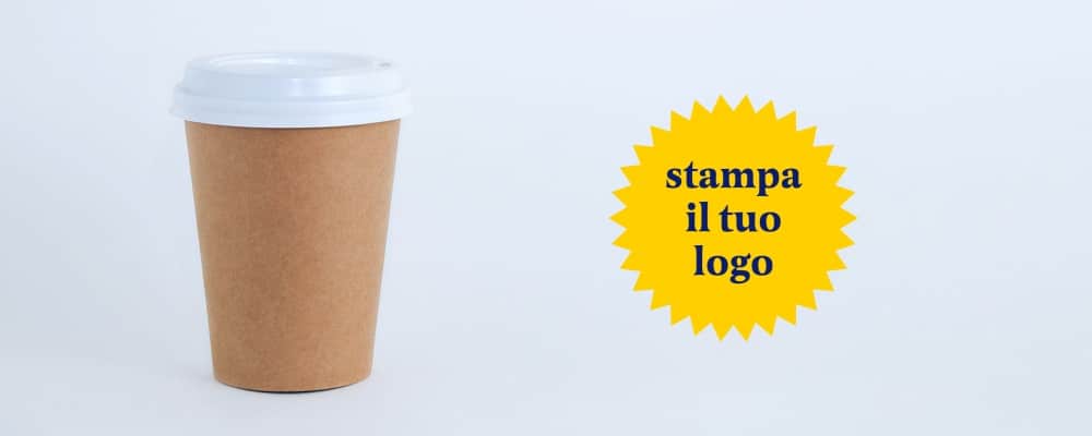 Bicchieri caffè carta personalizzati
