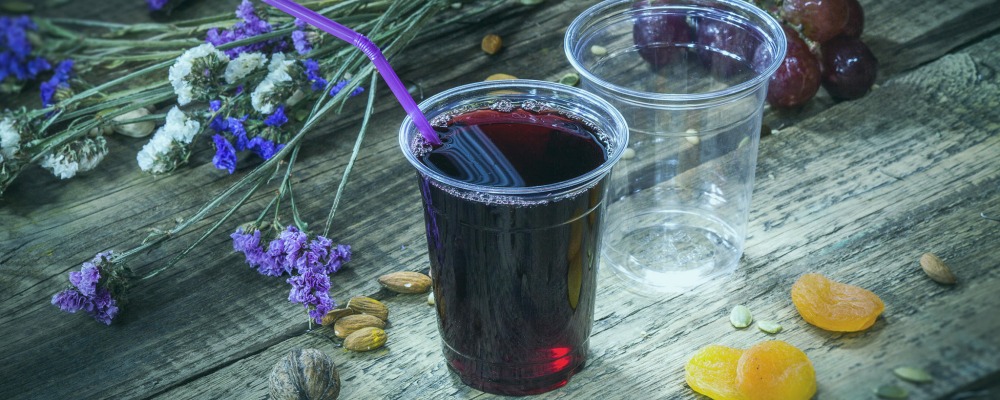Bicchieri da vino biodegradabili usa e getta