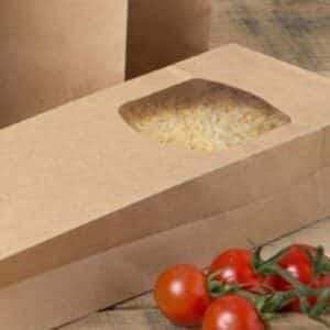 Sacchetto Kraft con finestra