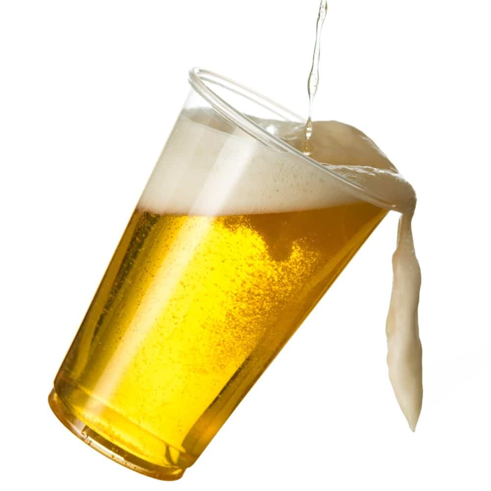 bicchiere boccale da birra trasparente