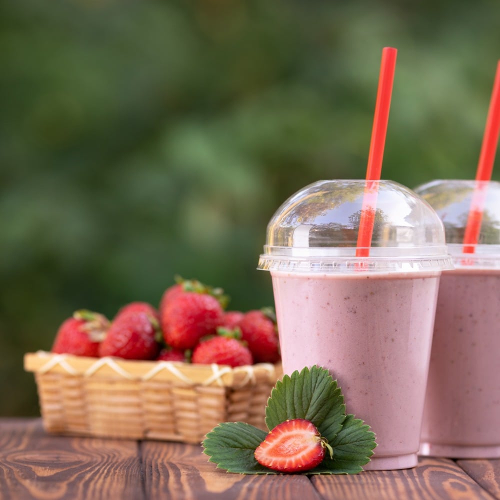 Bicchieri biodegradabili e compostabili per frullati