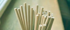Pailles compostables