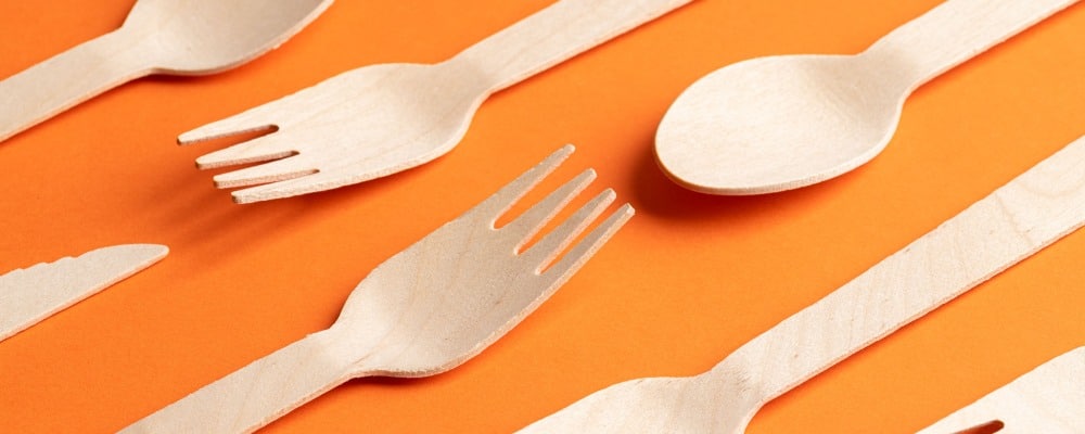 posate in legno usa e getta