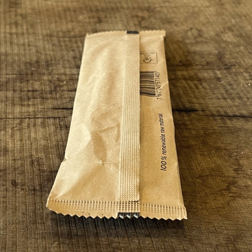 Forchetta di legno imbustata