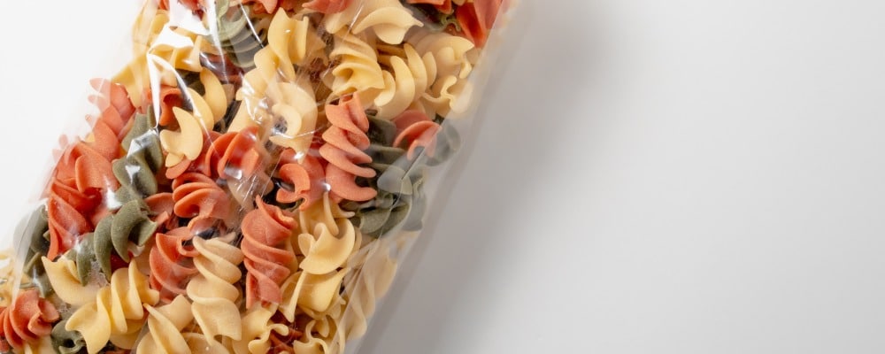 sacchetti trasparenti per alimenti