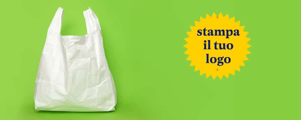 shopper di plastica personalizzate