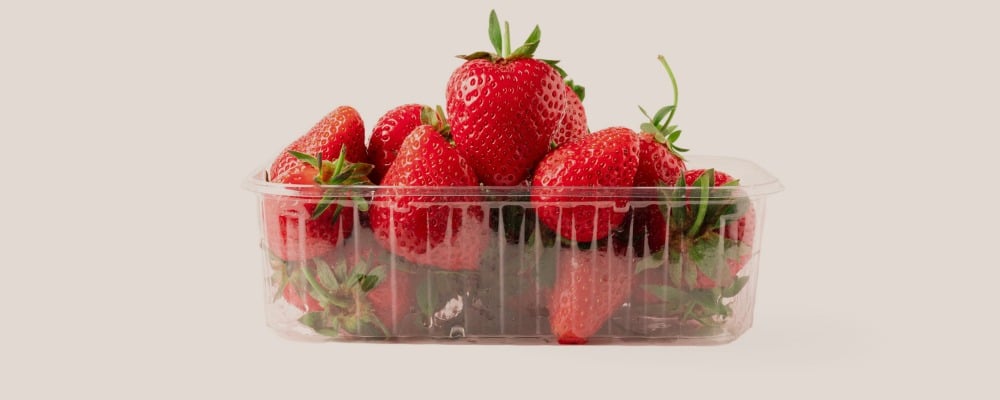 Vaschette per alimenti trasparenti