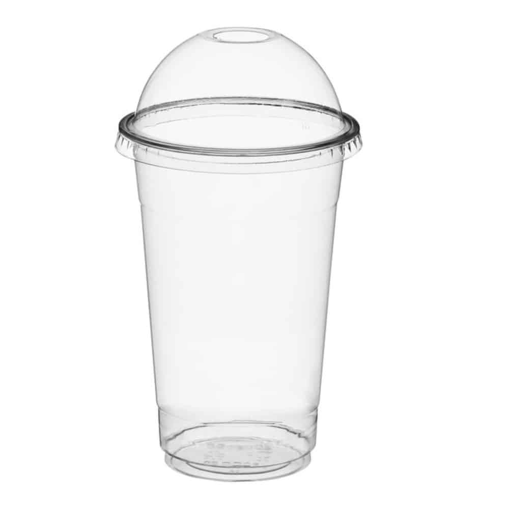 bicchieri usa e getta con coperchio a cupola con foro 500 ml