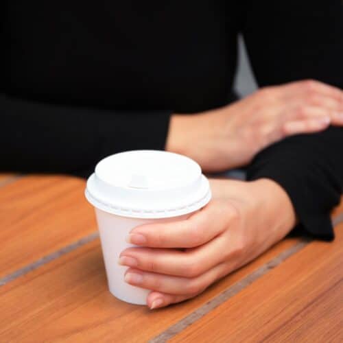 bicchieri cappuccino con coperchio ecologici