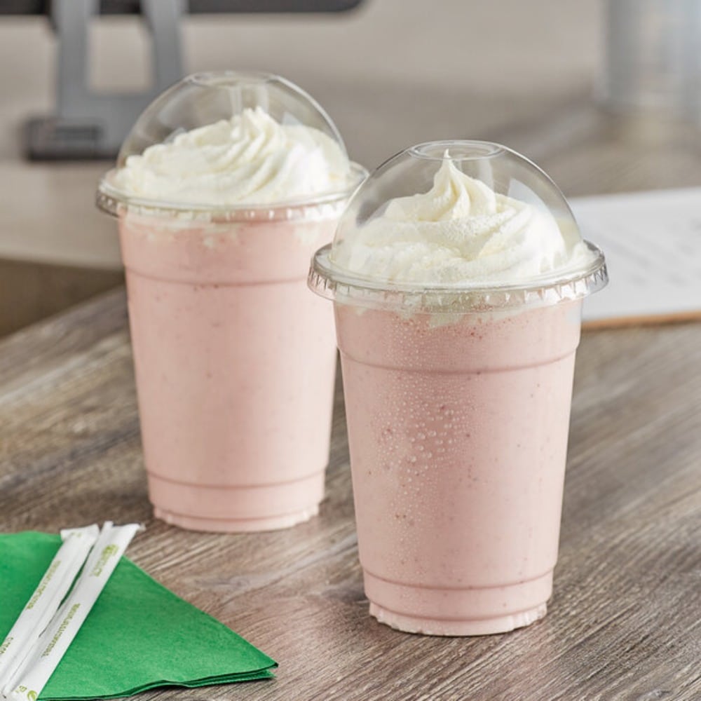 bicchieri per frappe usa e getta biodegradabile