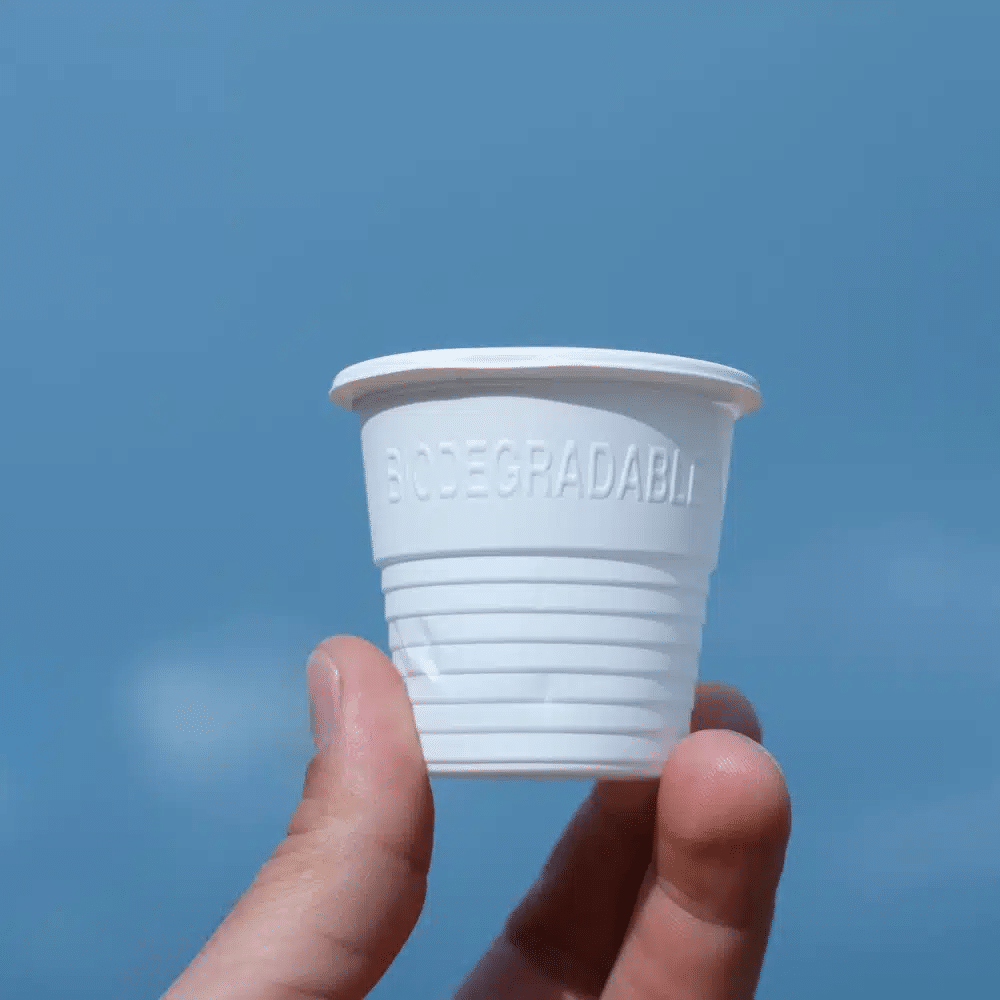 bicchierini caffè personalizzati in bioplastica ecologici