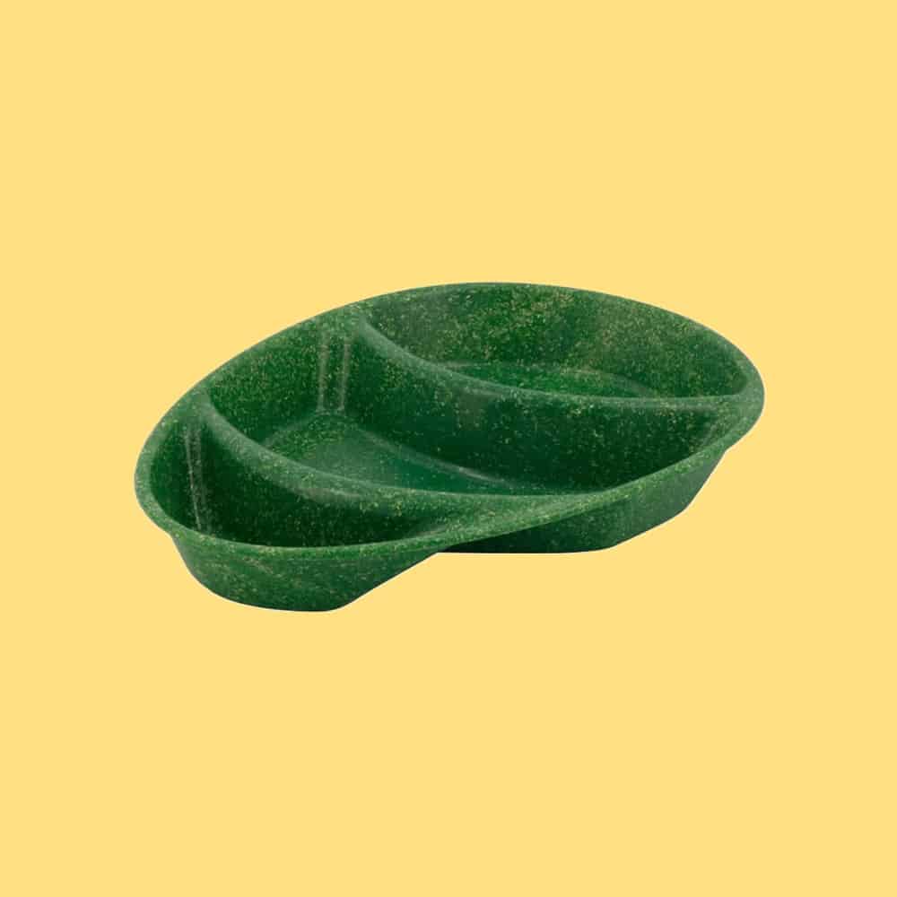 piatti riutilizzabili tre scomparti eco-friendly