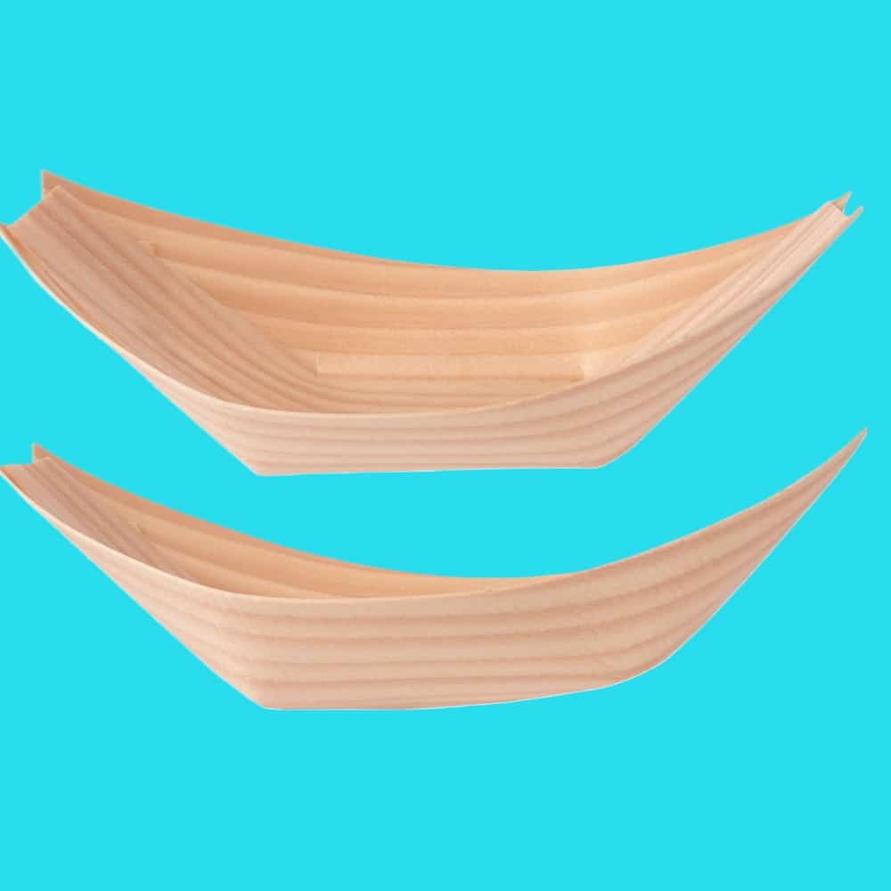 vassoietti di legno ecologici monouso