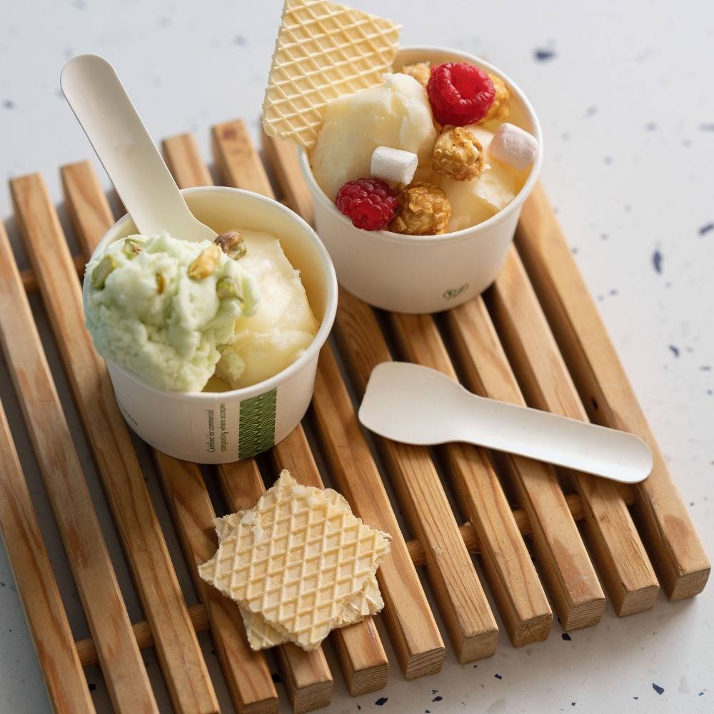 vaschetta per gelato a basso impatto ambientale
