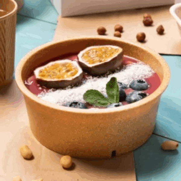 Barquette alimentaire réutilisable, non toxique et micro-ondable.