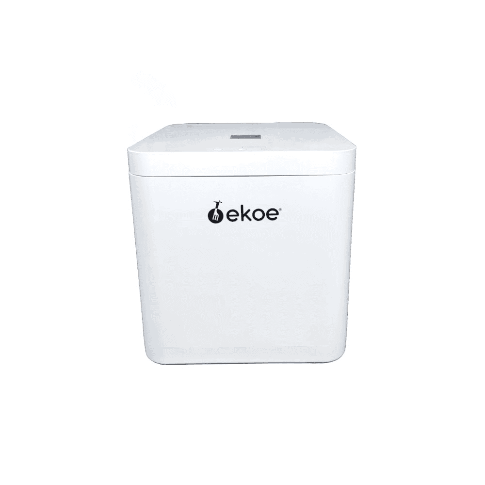 Composteur d'intérieur compact pour cuisine, capacité 2.5 kg/jour.