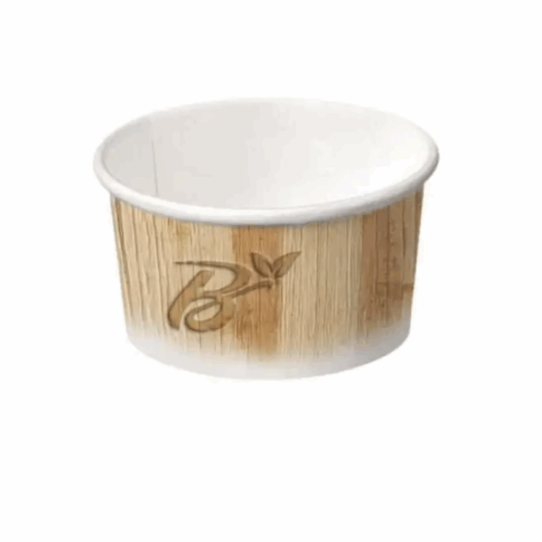 Coupes en papier biodégradables Havana 155ml et 390ml pour crème glacée
