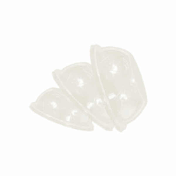 Couvercles en PLA pour coupes glace 200cc - pack de 600 unités