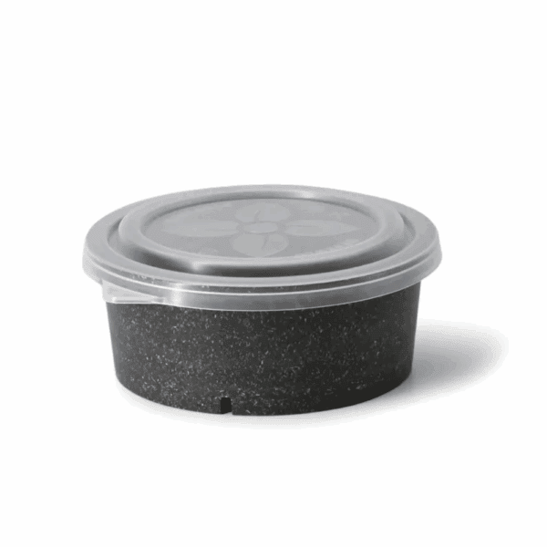 Couvercles alimentaires non toxiques avec languette pour ouverture facile.
