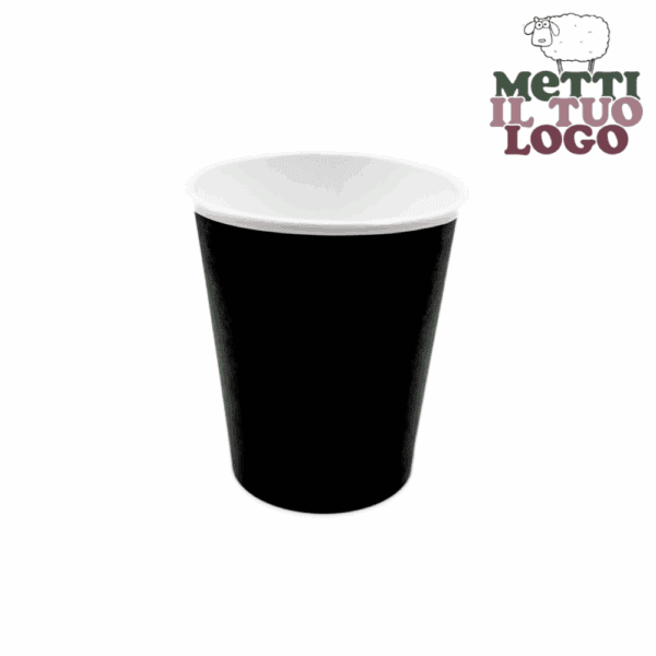 Gobelets compostables noirs personnalisés 290 ml