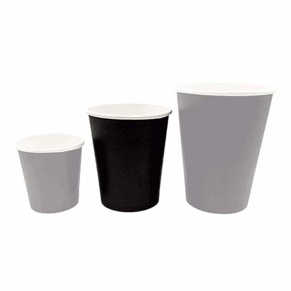 Gobelets écologiques noirs personnalisables pour événements