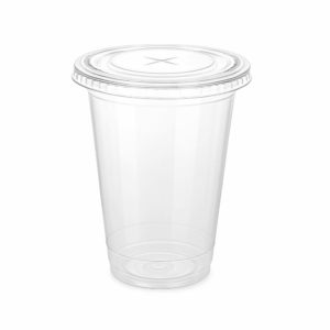 Gobelets compostables 350ml avec couvercles - Pack économique 100 unités