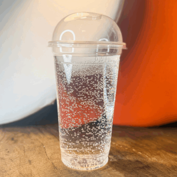 Gobelets jetables compostables avec couvercle bombé et trou 640 ml 100 pcs – Image 3