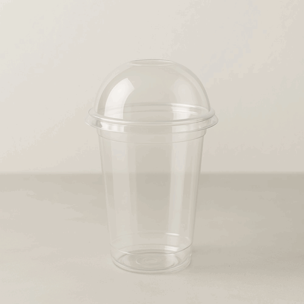 Gobelets biodégradables 640ml avec couvercles anti-fuite - Pack de 100 pour boissons.