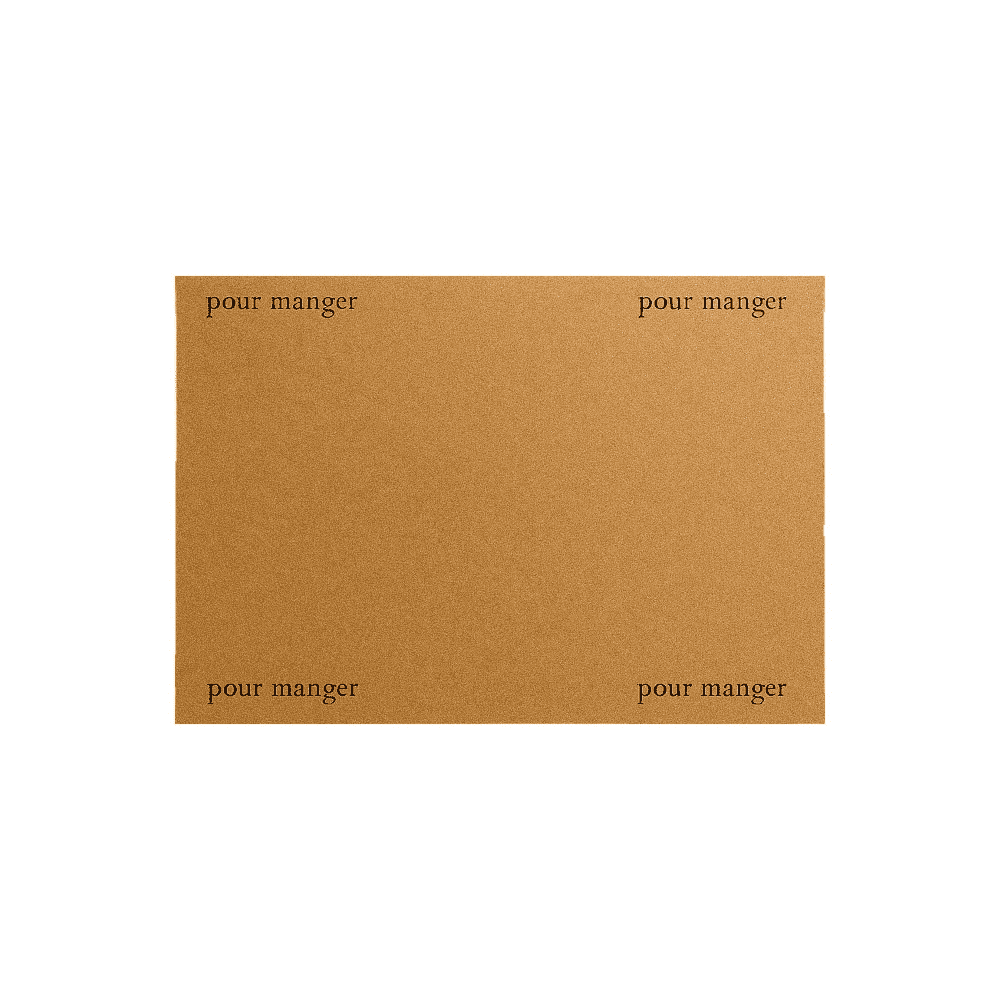 Papier ingraissable compostable POUR MANGER 34×50 cm, pour aliments chauds et froids.