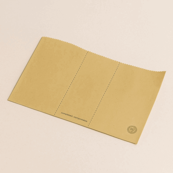 Papier écologique pour service de piadines 29x20 cm - Boîte de 500 pièces