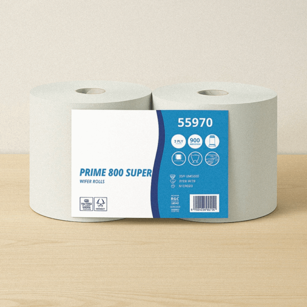 Rouleaux d'essuie-tout en cellulose 84 m, 2 pcs, pour une absorption maximale et une consommation optimisée.