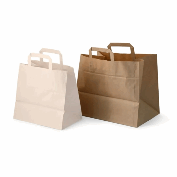 Sacs en papier personnalisés havane 32+20x27 cm – Image 3