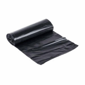 Sacs poubelle noirs 50×60 cm, 30 litres, résistants et recyclables.