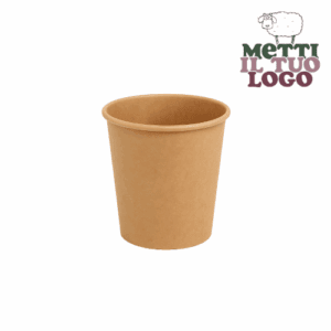 Tasses café carton havane personnalisées 115ml - Votre logo ici
