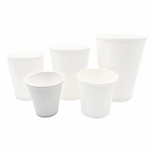 Petites tasses à café jetables en carton 80 ml avec impression sur mesure.
